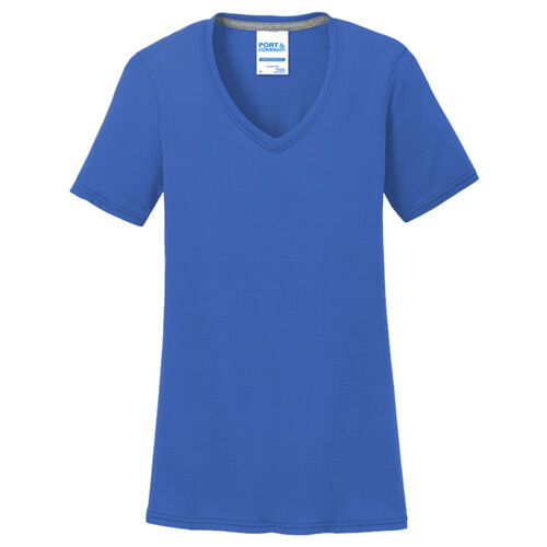 Valencia Hills Wave Tee - Ladies V-Neck Thumbnail
